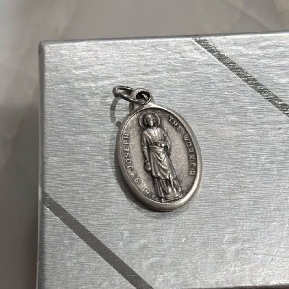 St. Joseph The Worker Italian Medal Pendant